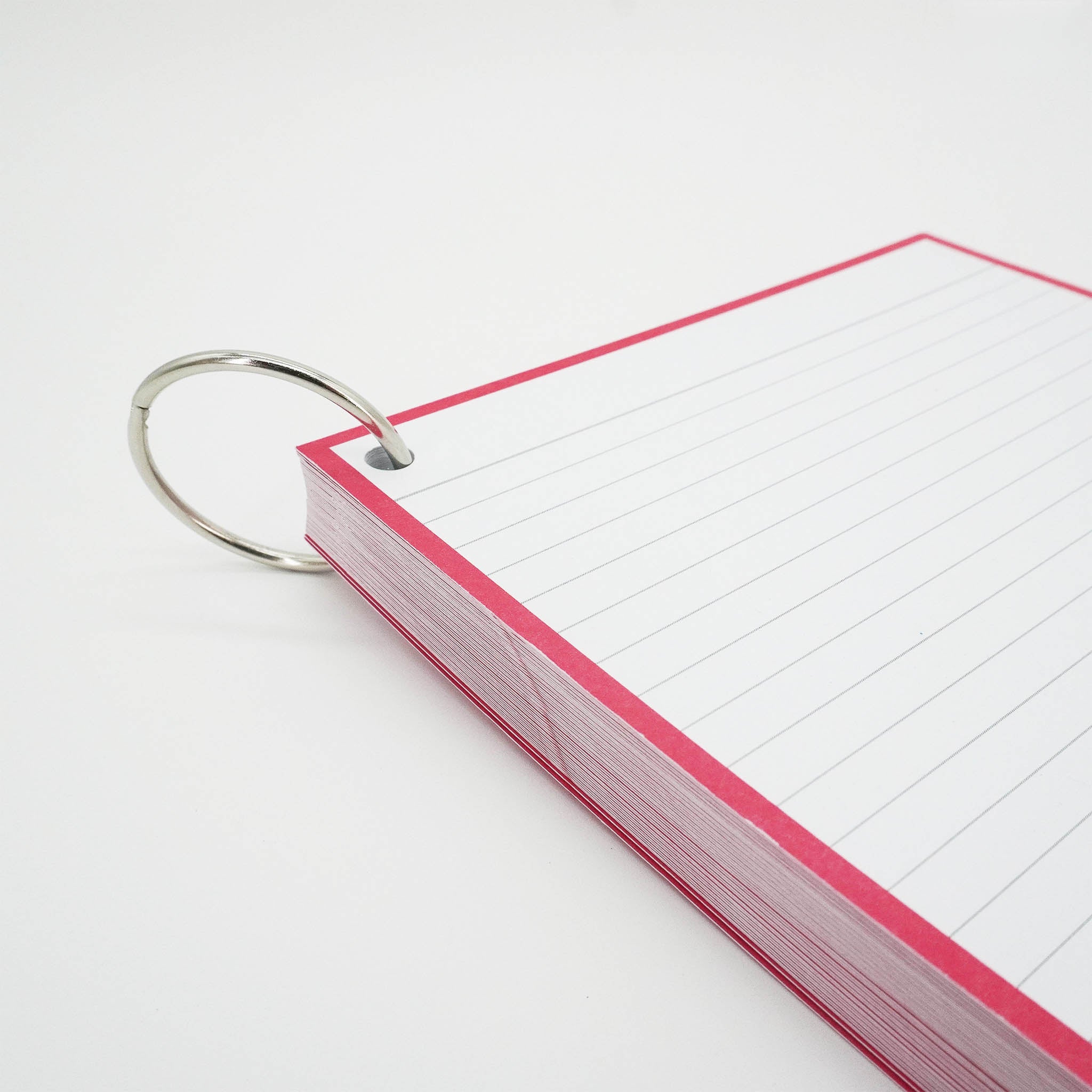 Leitner Flashcards A5 Classic Lined red 2