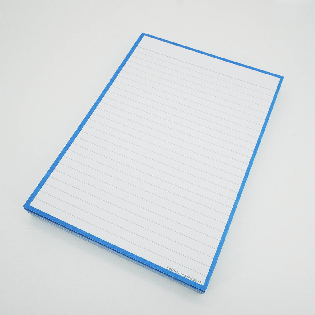Leitner Flashcards A5 Classic Lined red 3