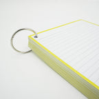 Leitner Flashcards A5 Classic Lined yellow 2