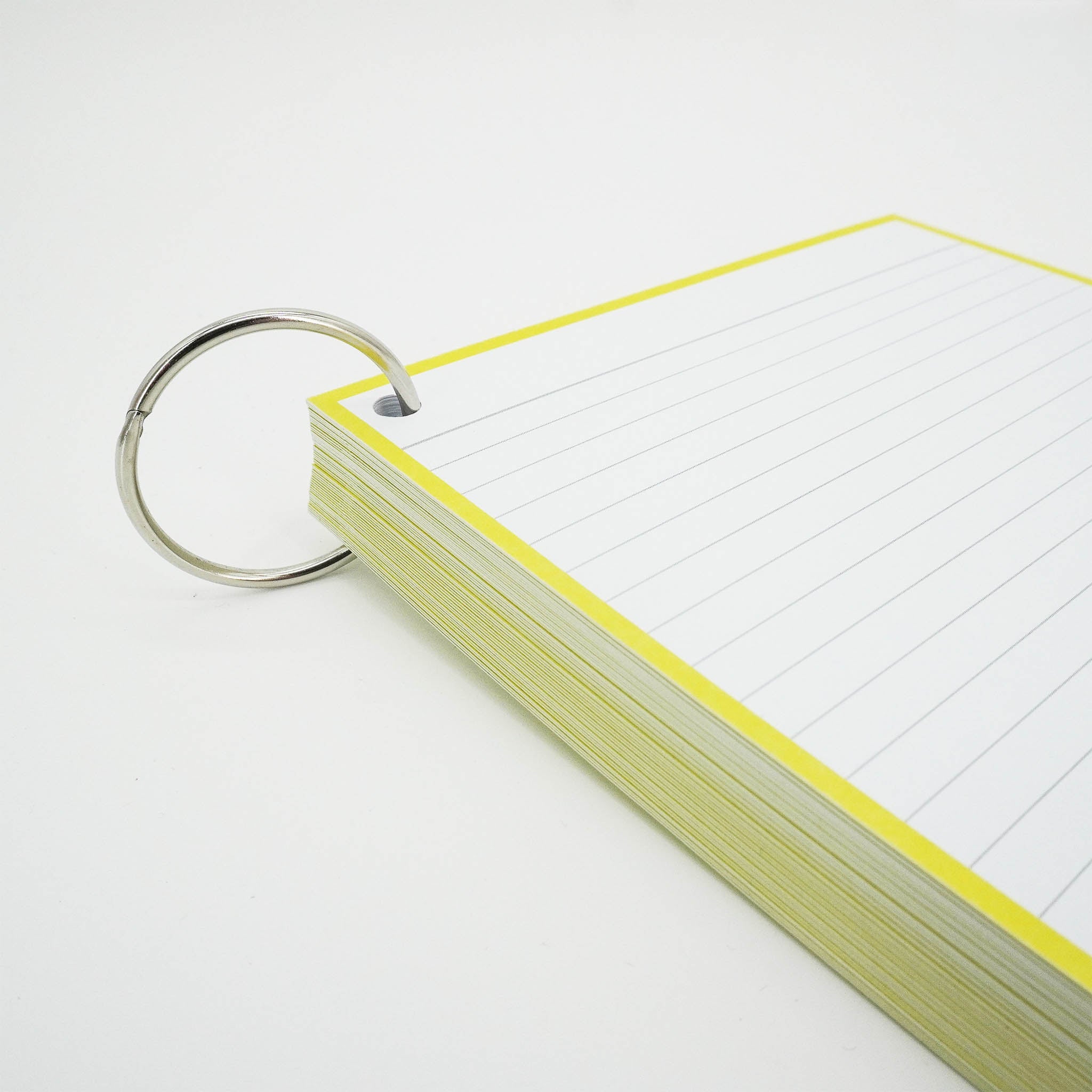 Leitner Flashcards A5 Classic Lined yellow 2