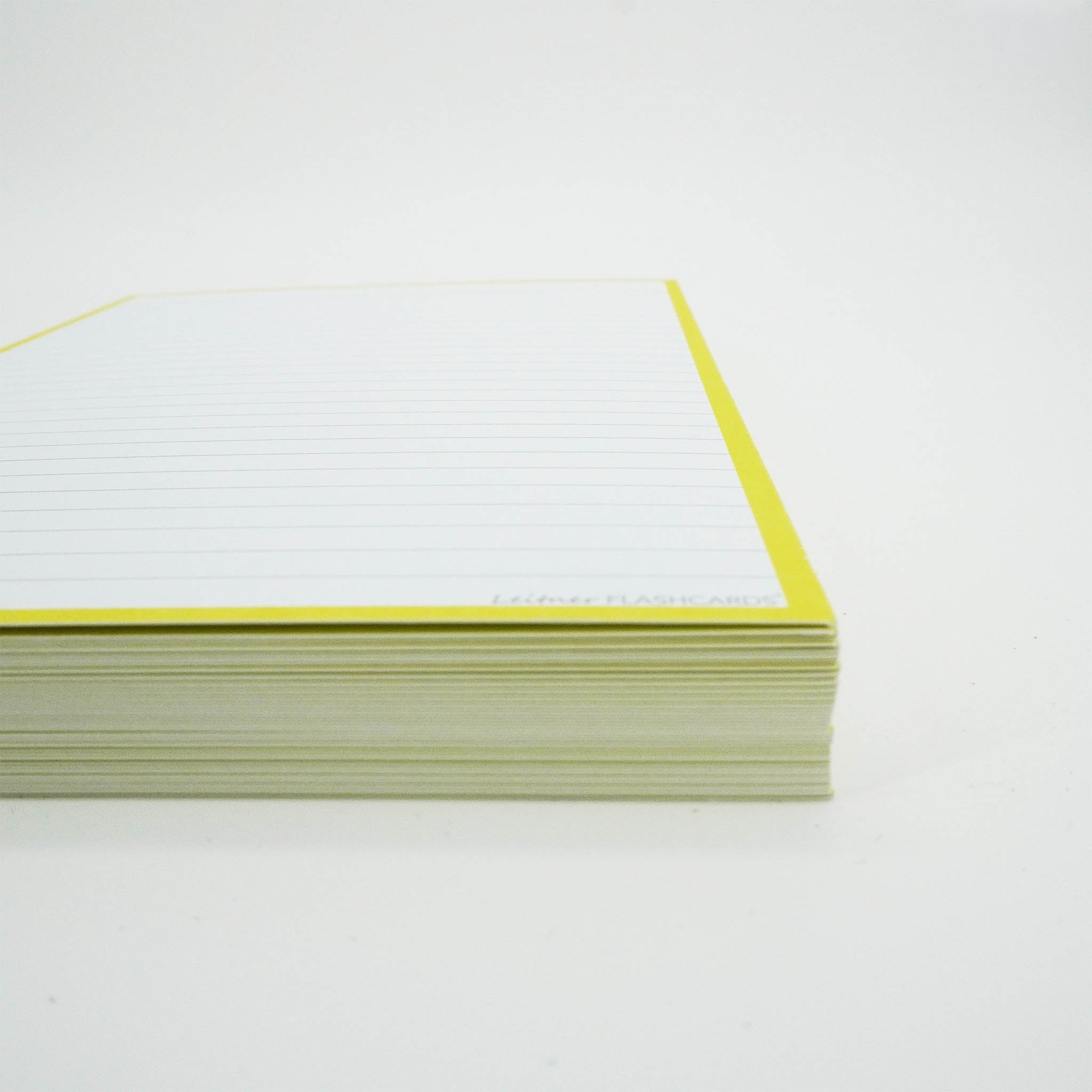Leitner Flashcards A5 Classic Lined yellow