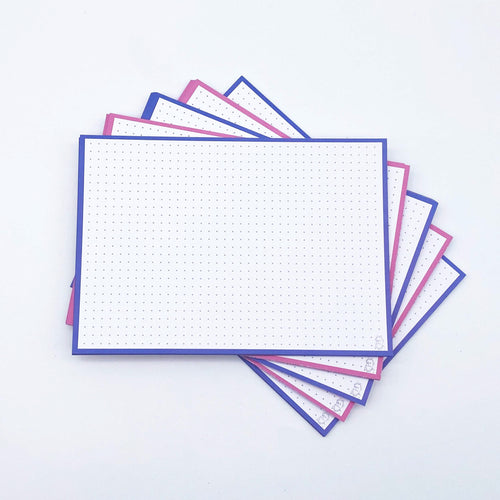 Leitner Flashcards A5 Duo Dotted - Blueberry Bubble Tea