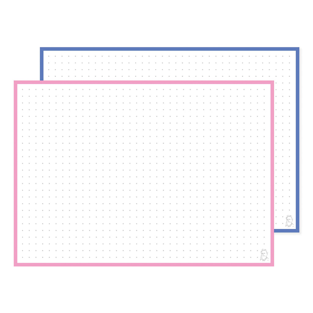 Leitner Flashcards A5 Duo Dotted - Blueberry Bubble Tea