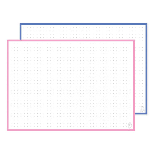 Leitner Flashcards A5 Duo Dotted - Blueberry Bubble Tea