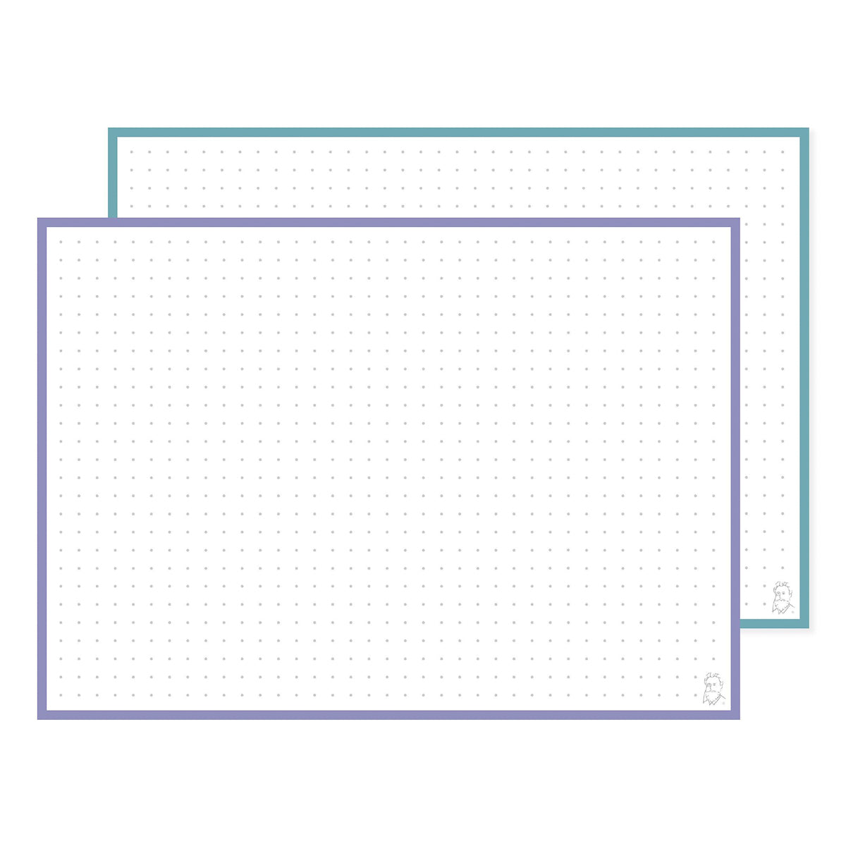Leitner Flashcards A5 Duo Dotted - Lavender Sunset