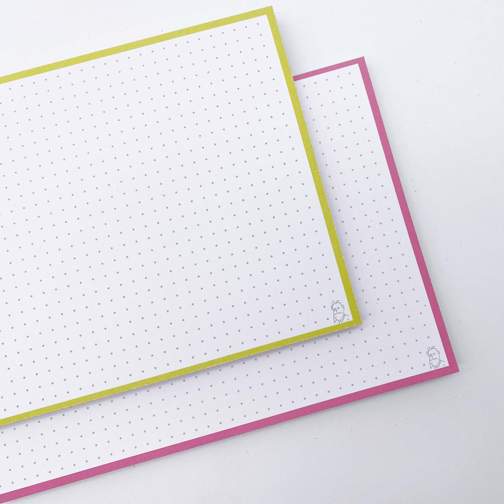 Leitner Flashcards A5 Duo Dotted - Mango-Raspberry Sorbet