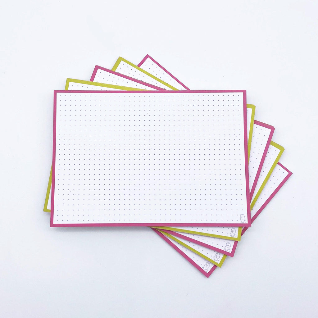 Leitner Flashcards A5 Duo Dotted - Mango-Raspberry Sorbet