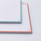 Leitner Flashcards A5 Duo Dotted - Mint-Peach Ice Tea
