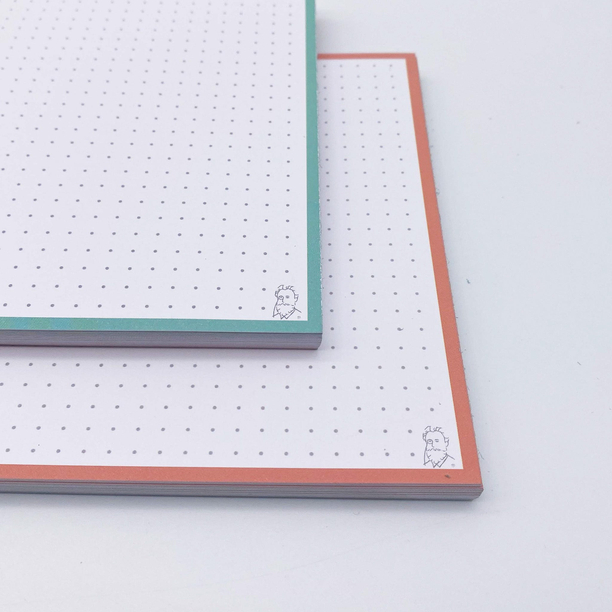 Leitner Flashcards A5 Duo Dotted - Mint-Peach Ice Tea