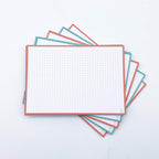 Leitner Flashcards A5 Duo Dotted - Mint-Peach Ice Tea