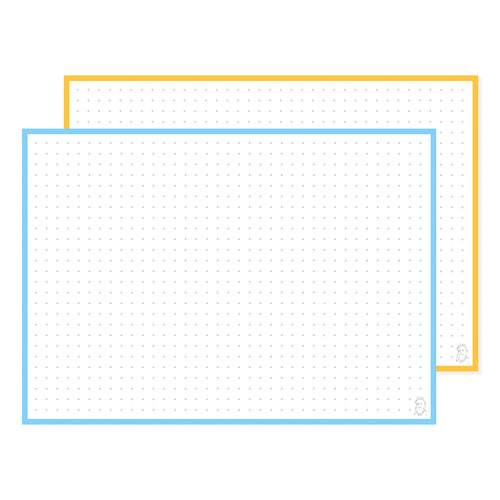 Leitner Flashcards A5 Duo Dotted - Walk on the Beach