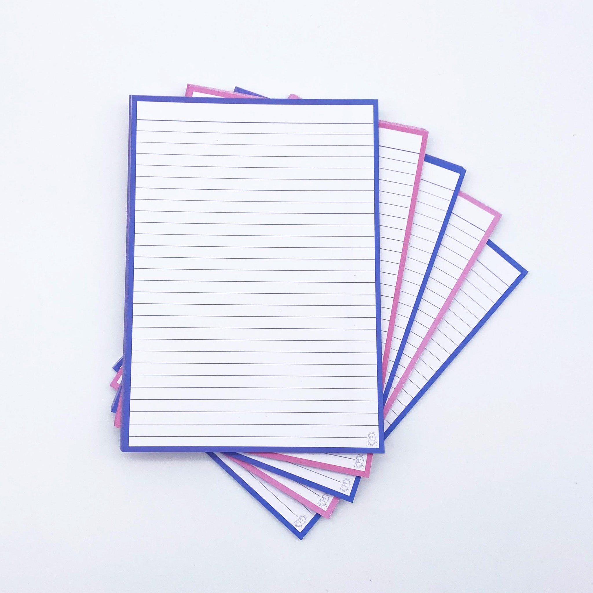 Leitner Flashcards A5 Duo Lined - Blueberry Bubble Tea