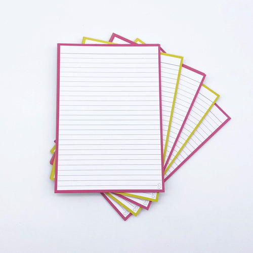 Leitner Flashcards A5 Duo Lined - Mango-Raspberry Sorbet