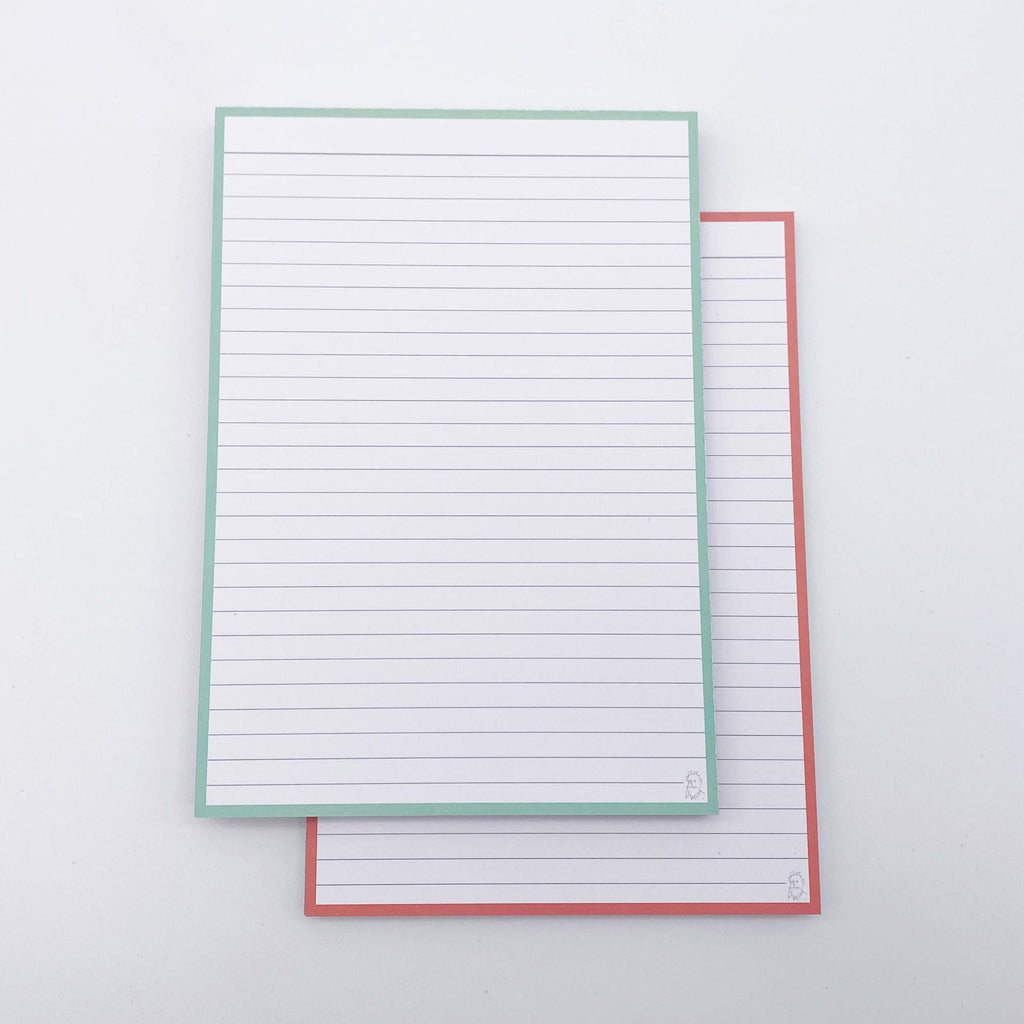 Leitner Flashcards A5 Duo Lined - Mint-Peach Ice Tea