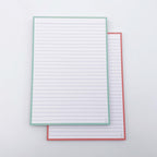 Leitner Flashcards A5 Duo Lined - Mint-Peach Ice Tea