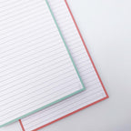 Leitner Flashcards A5 Duo Lined - Mint-Peach Ice Tea