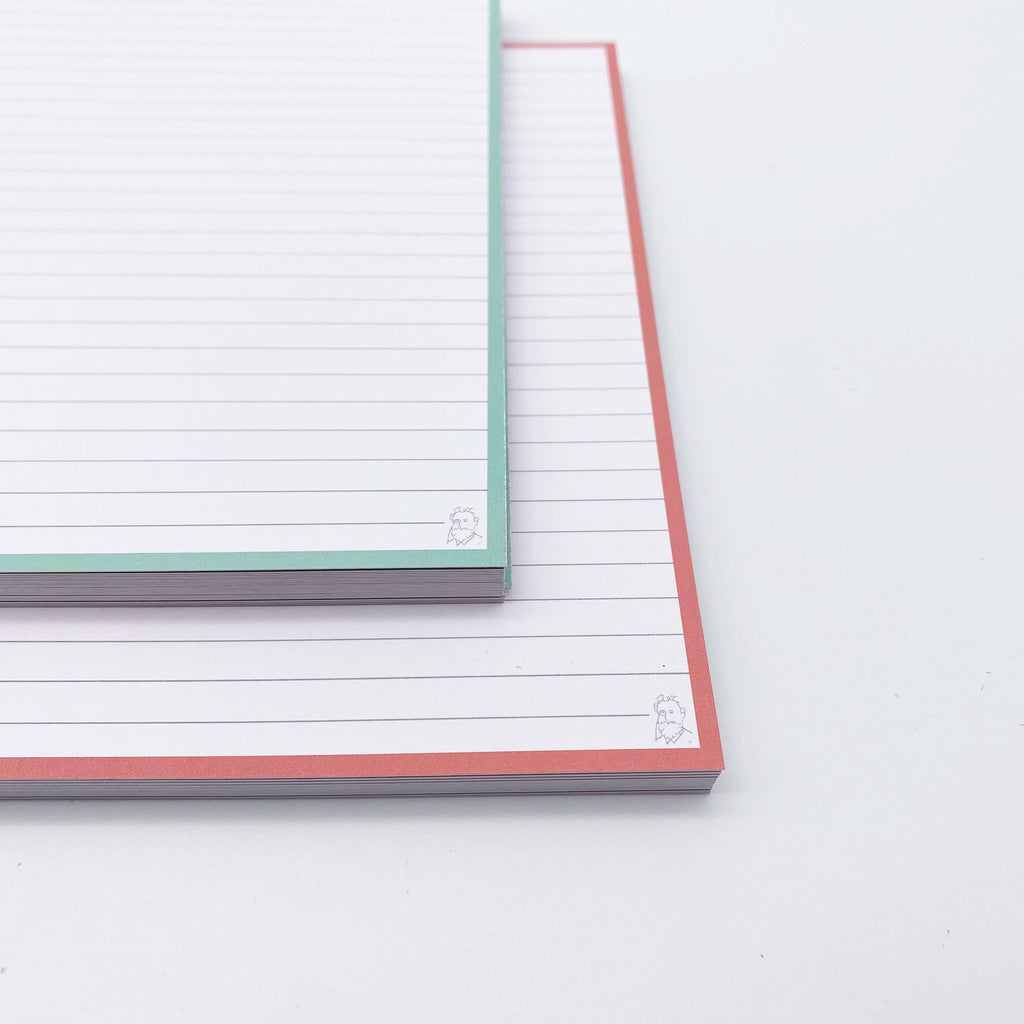 Leitner Flashcards A5 Duo Lined - Mint-Peach Ice Tea