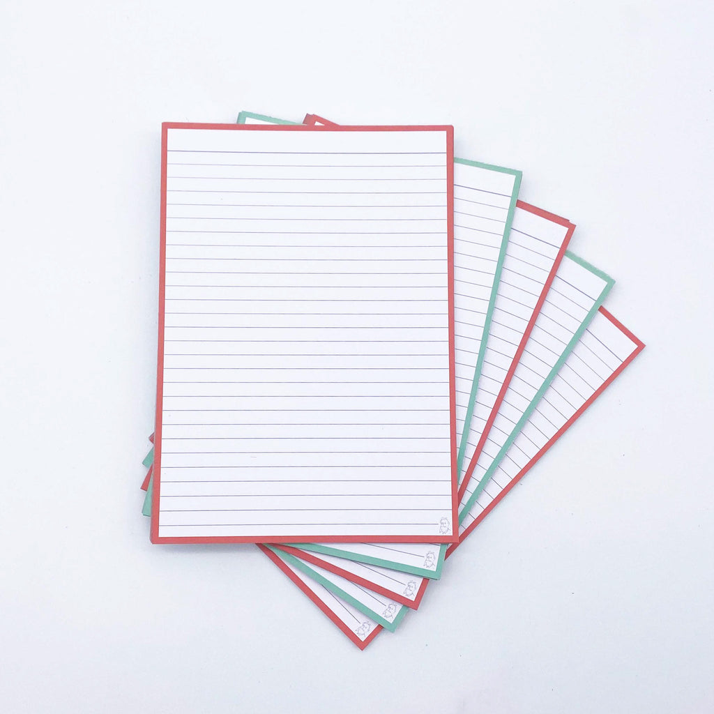 Leitner Flashcards A5 Duo Lined - Mint-Peach Ice Tea