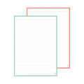 Leitner Flashcards A5 Duo Lined - Mint-Peach Ice Tea