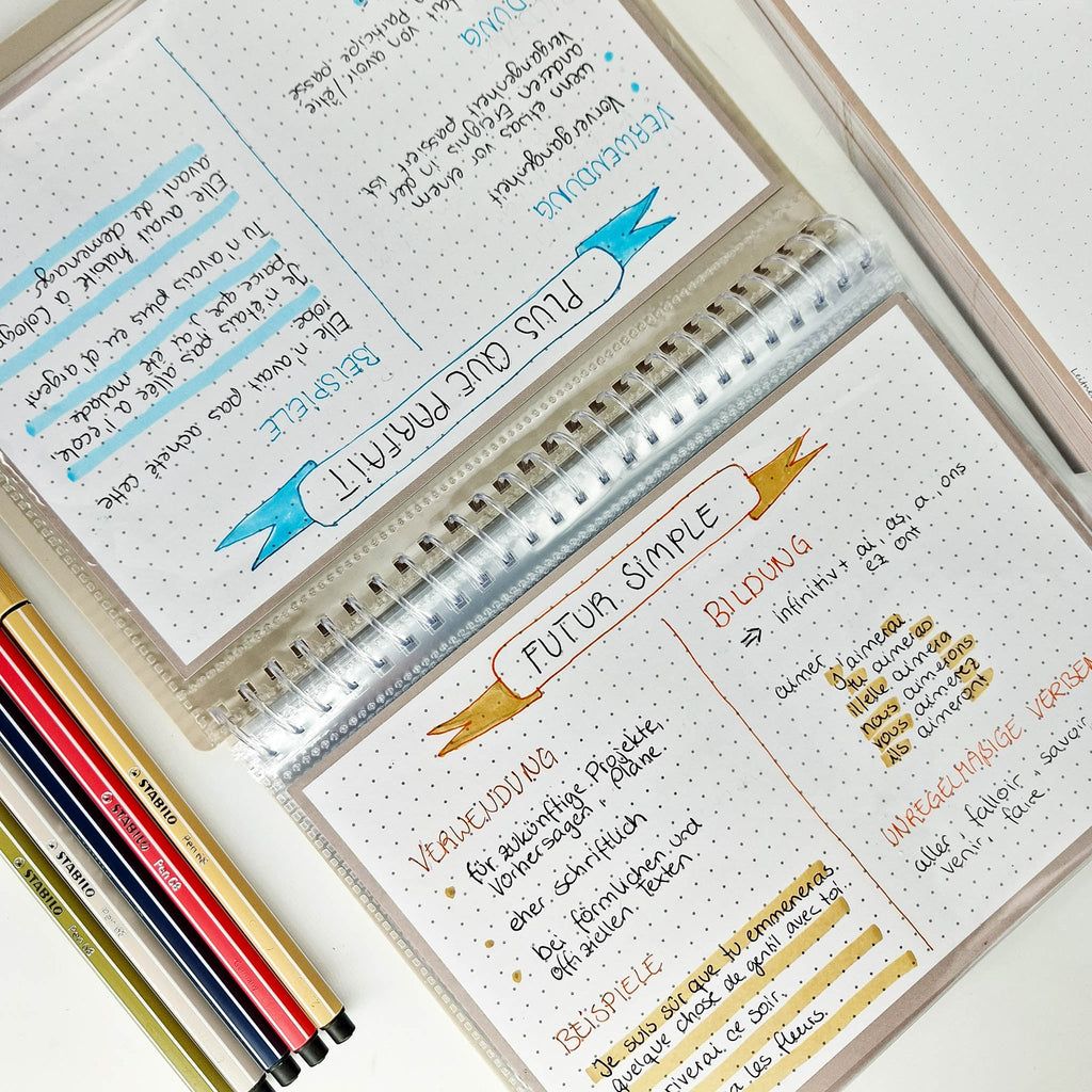 Leitner Flashcards A5 Earth Dotted sand lifestyle 2