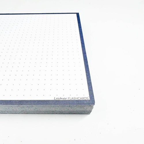 Leitner Flashcards A5 Earth Dotted blue 2