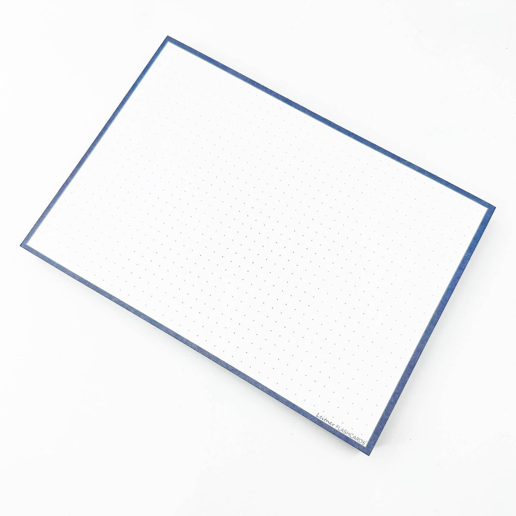 Leitner Flashcards A5 Earth Dotted blue 3