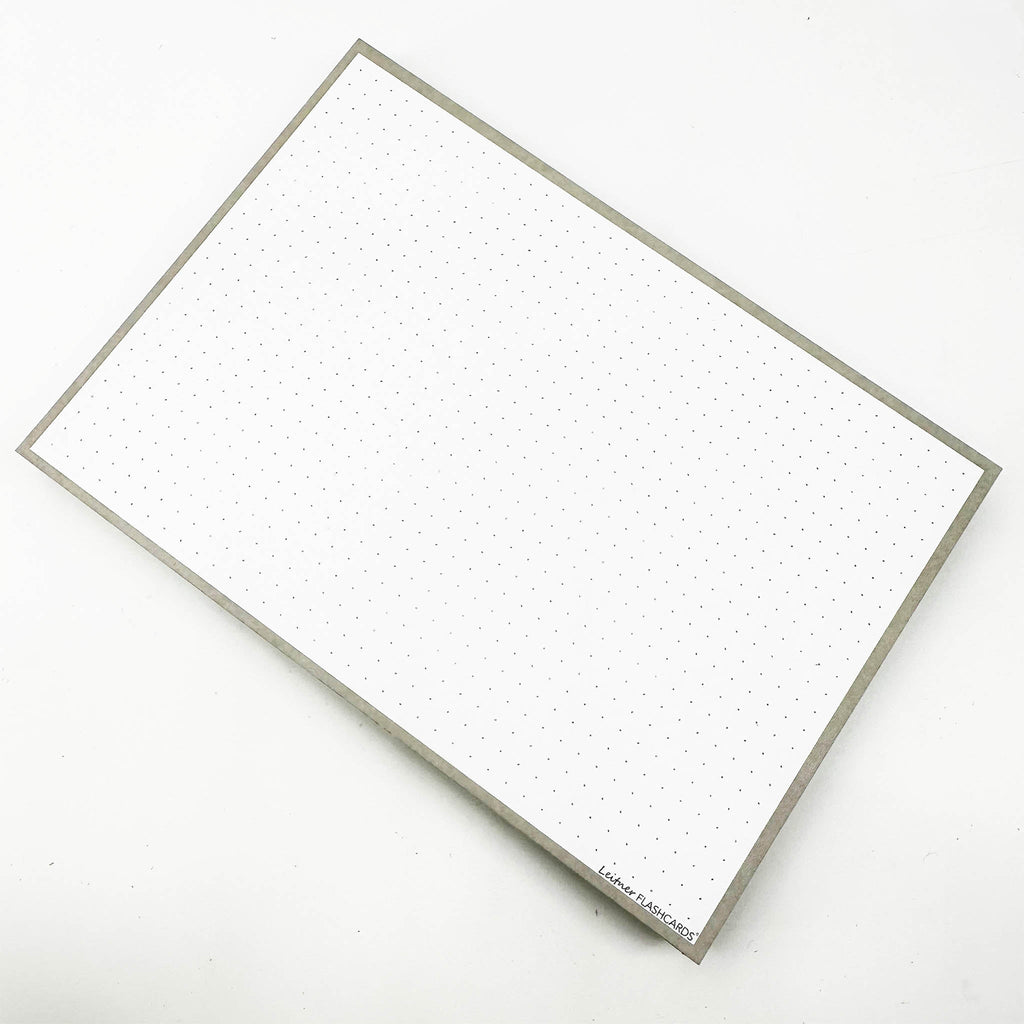 Leitner Flashcards A5 Earth Dotted grey 3
