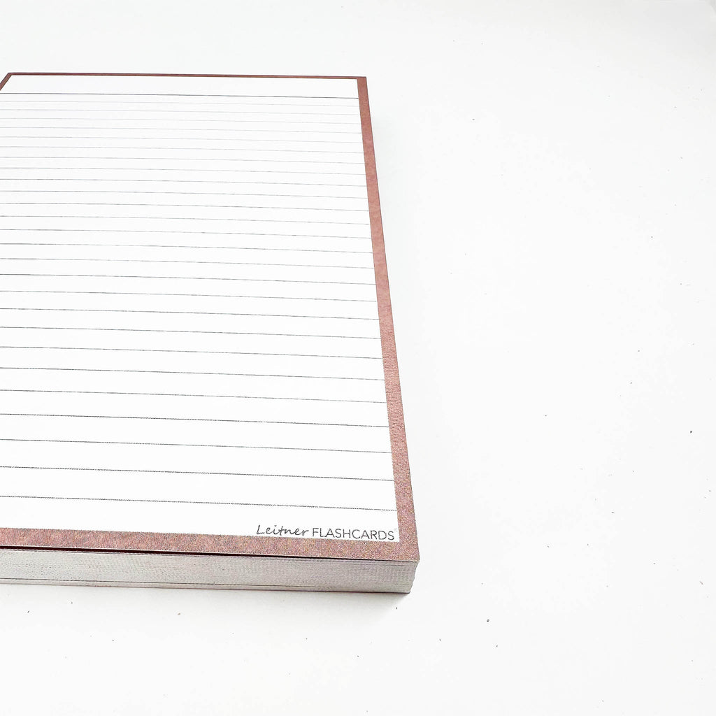 Leitner Flashcards A5 Earth Lined greige 2