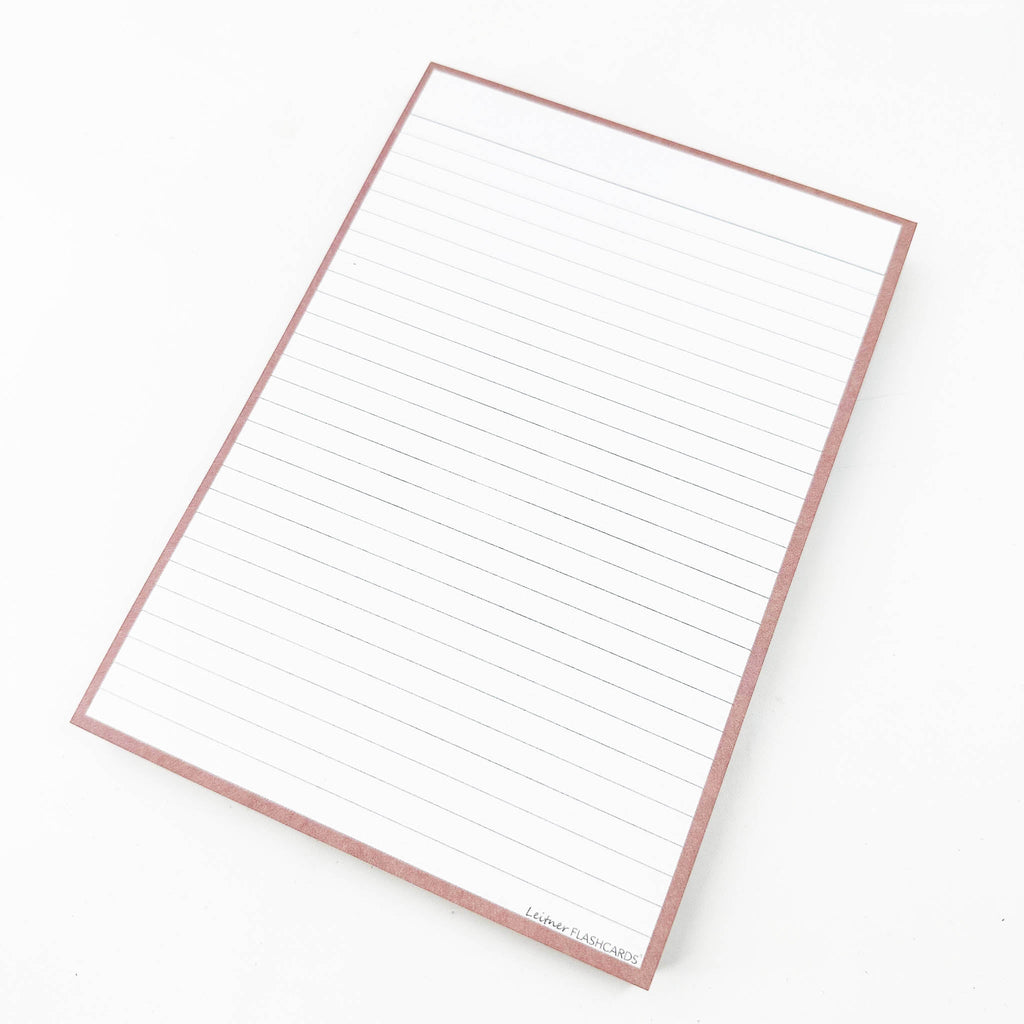 Leitner Flashcards A5 Earth Lined greige 3