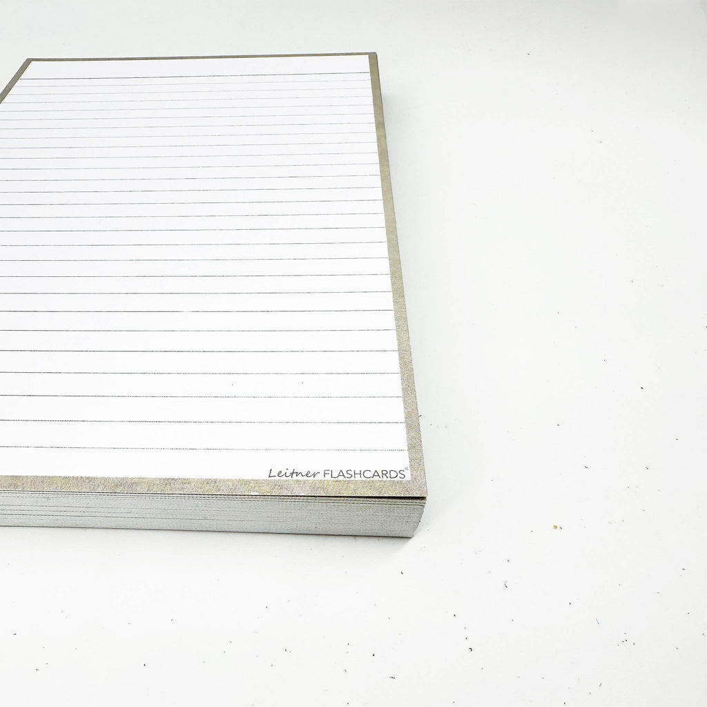 Leitner Flashcards A5 Earth Lined grey 2