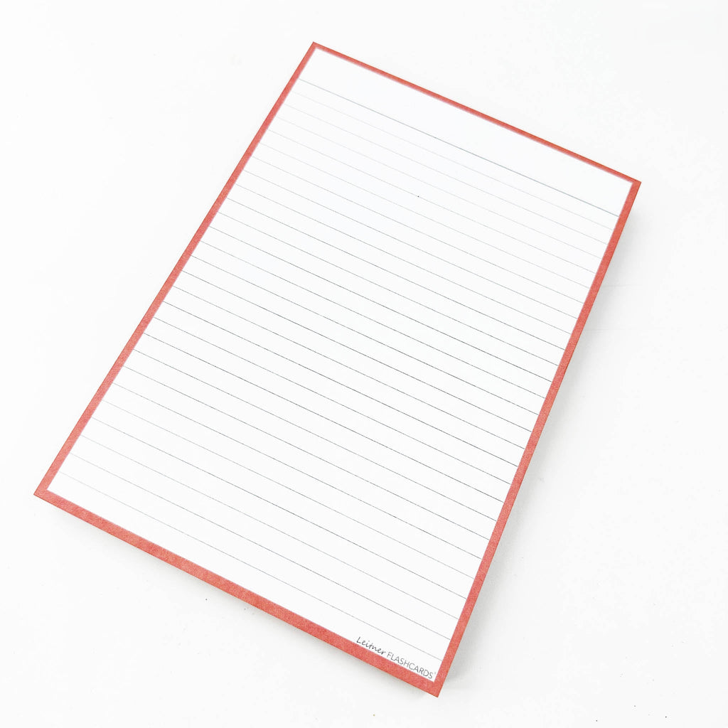 Leitner Flashcards A5 Earth Lined pink 2