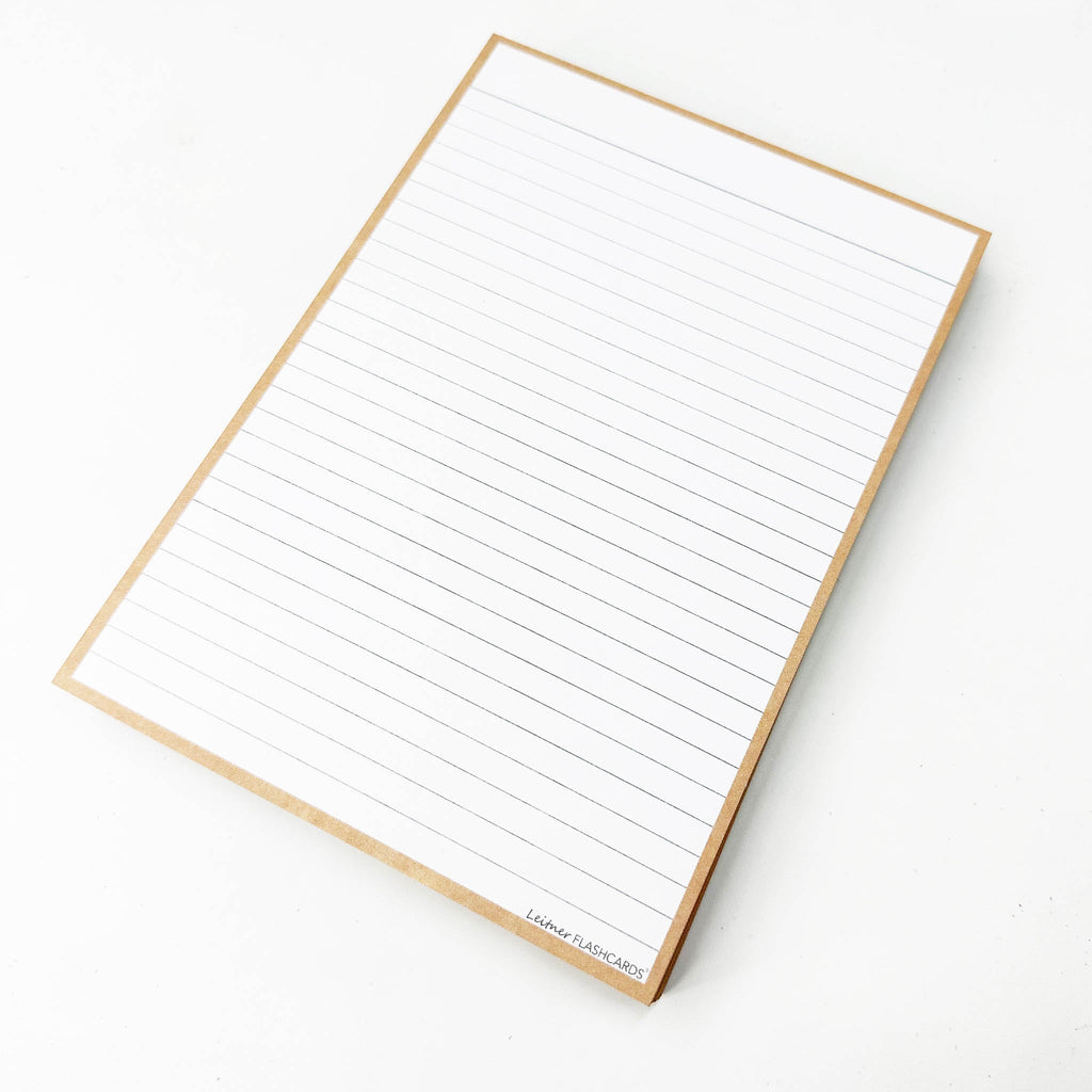 Leitner Flashcards A5 Earth Lined sand 2