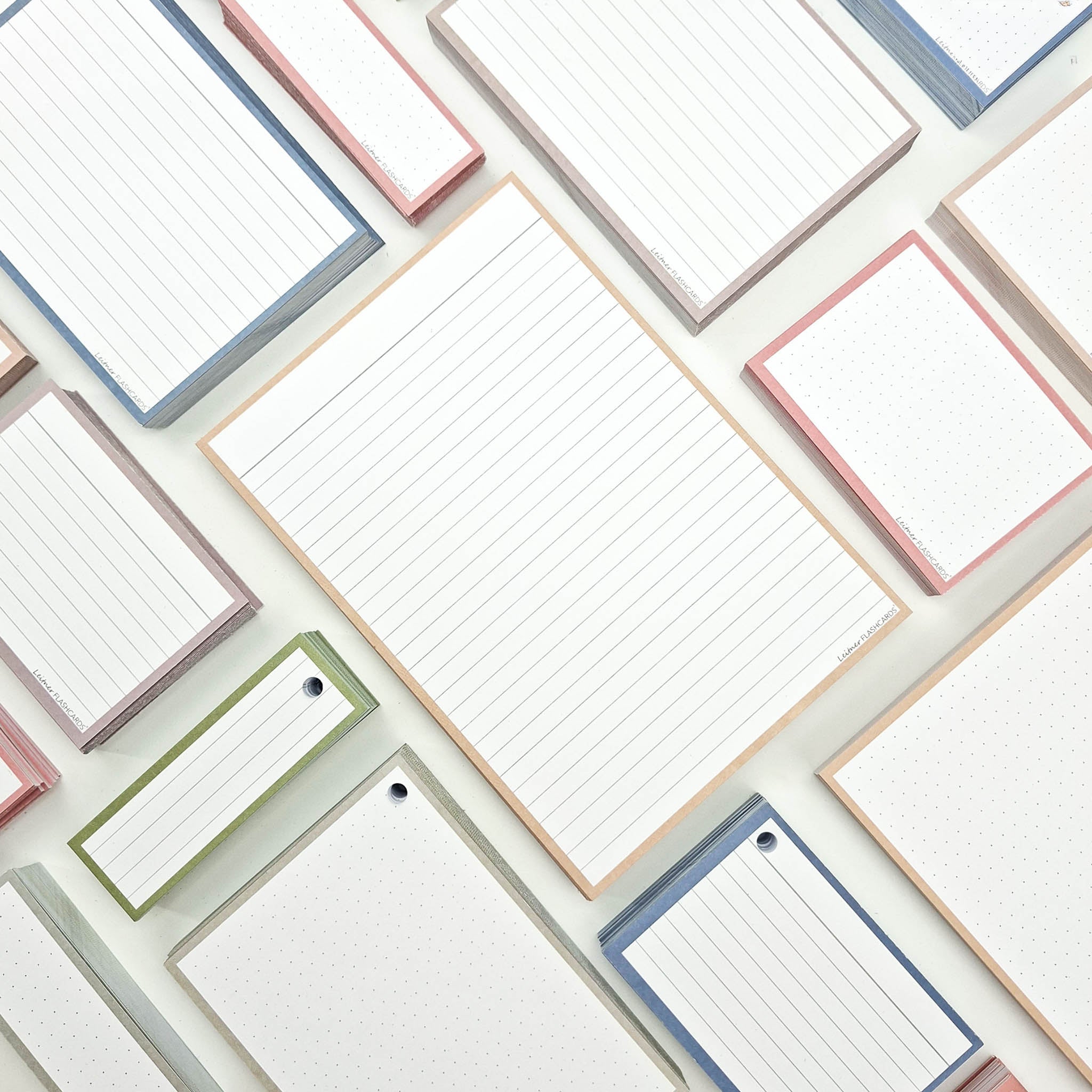 Leitner Flashcards A5 Earth Lined sand lifestyle