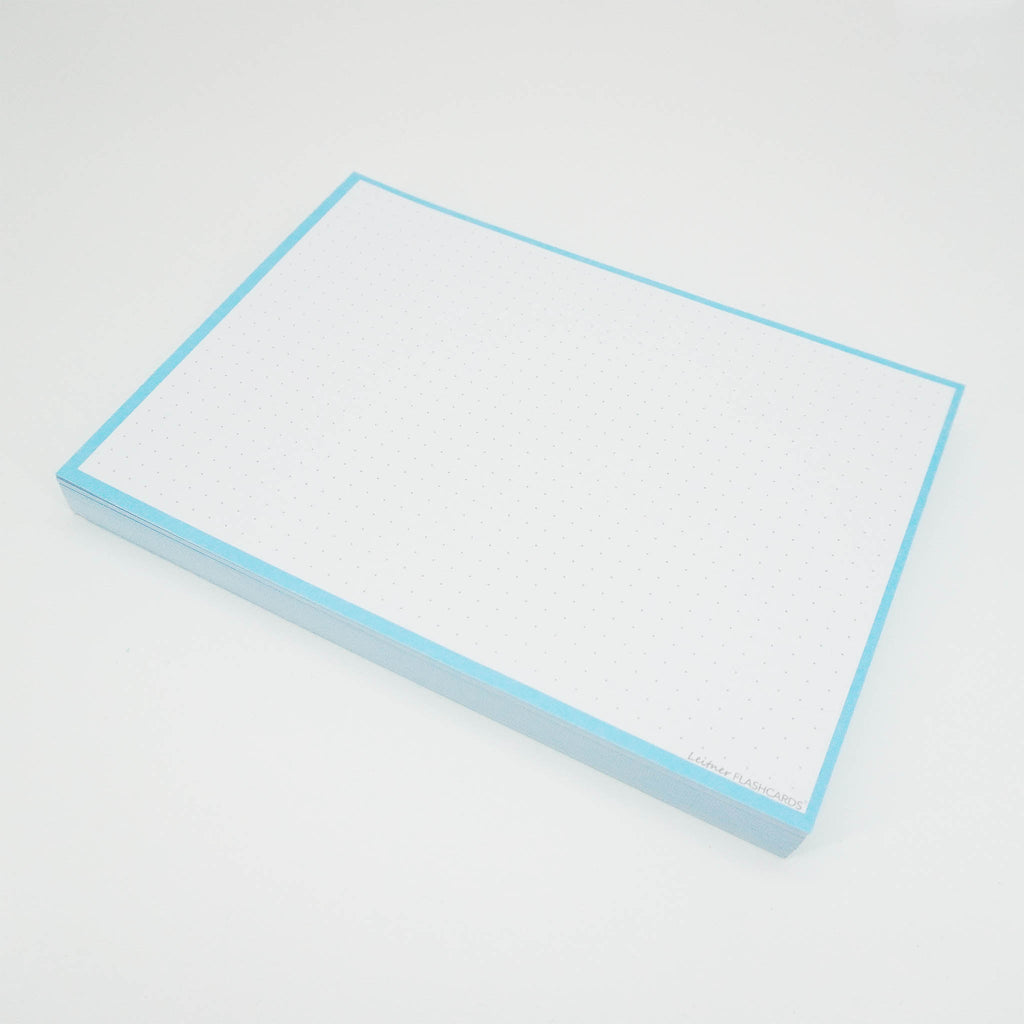Leitner Flashcards A5 Pastel Dotted blue 2