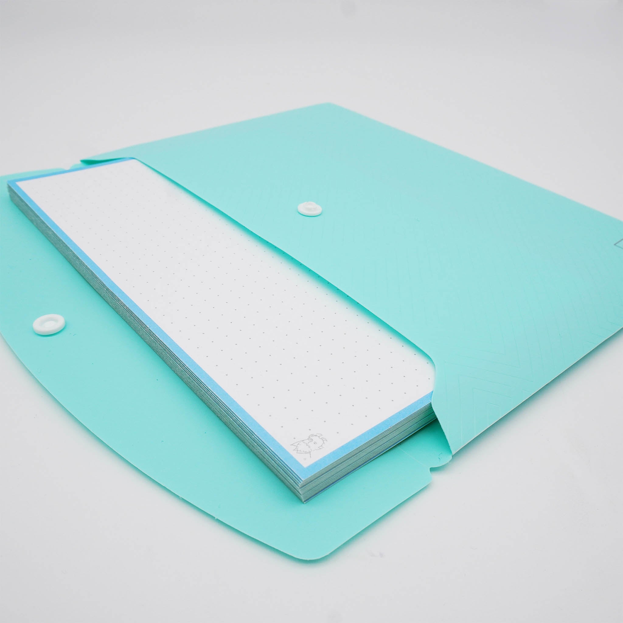 Leitner Flashcards A5 Pastel Dotted blue lifestyle 2