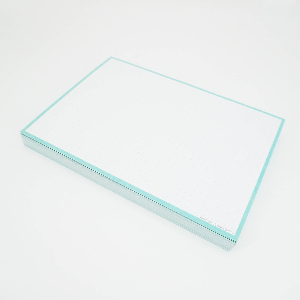 Leitner Flashcards A5 Pastel Dotted green 2