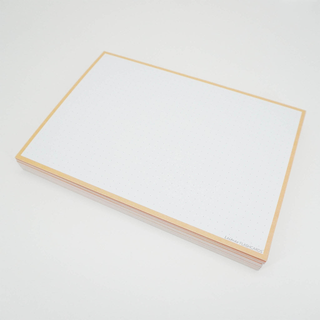 Leitner Flashcards A5 Pastel Dotted orange 2