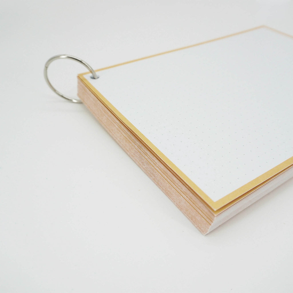 Leitner Flashcards A5 Pastel Dotted orange 4