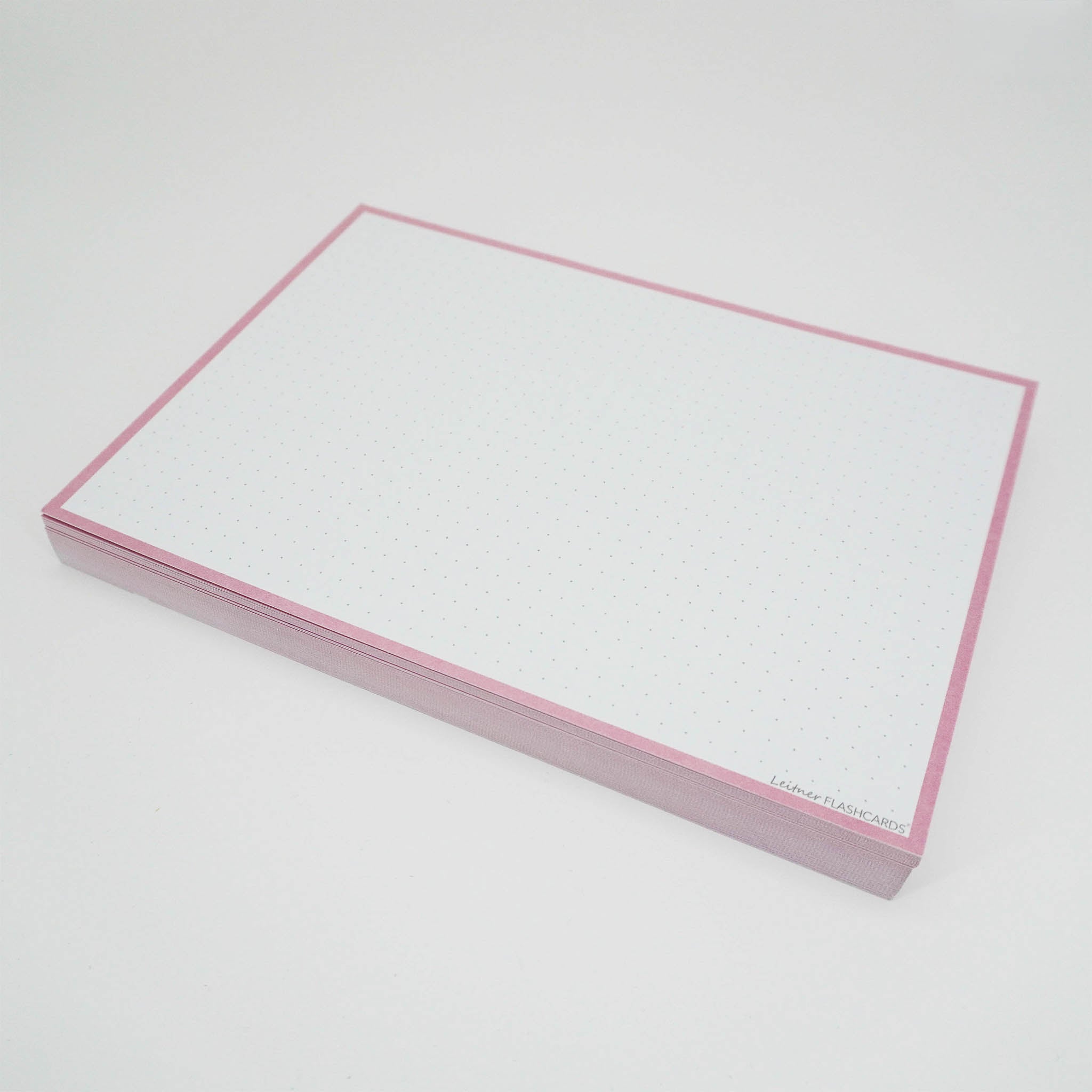 Leitner Flashcards A5 Pastel Dotted pink 2