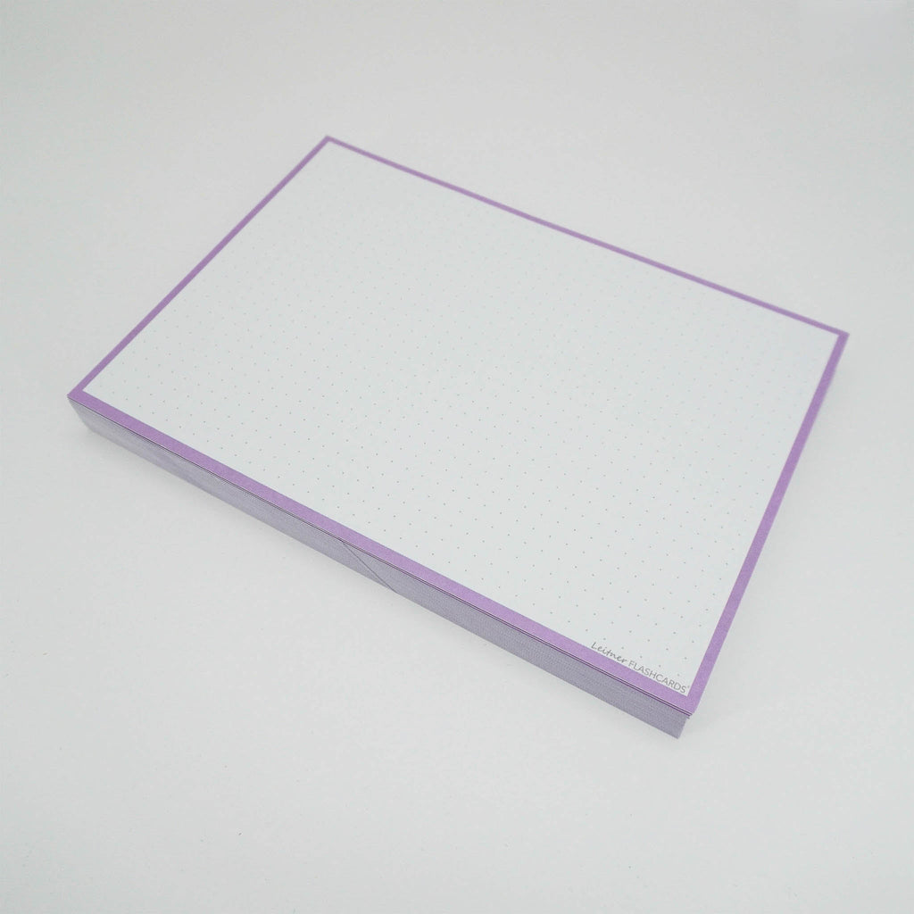 Leitner Flashcards A5 Pastel Dotted purple 2