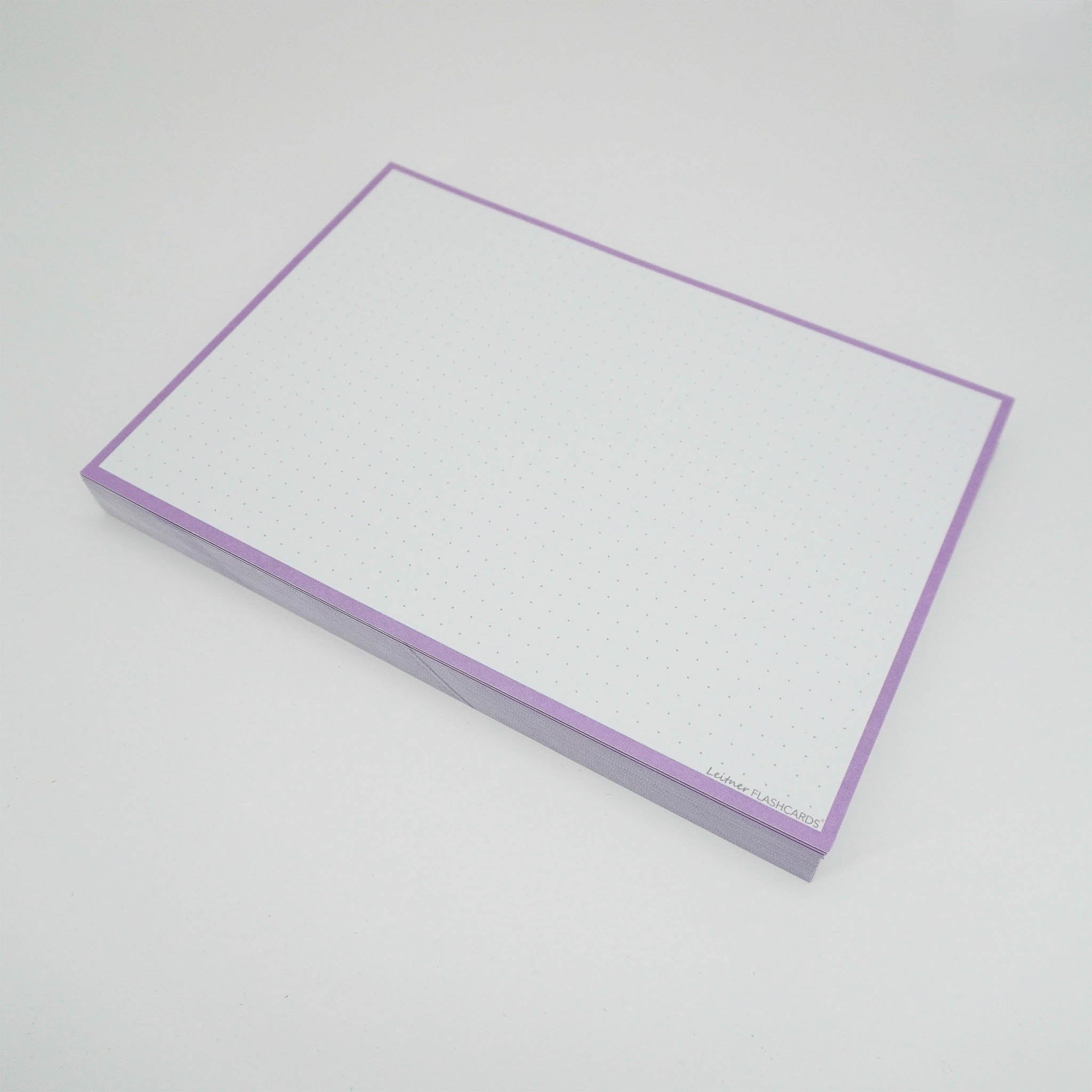 Leitner Flashcards A5 Pastel Dotted purple 2