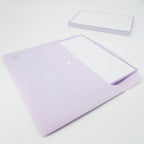 Leitner Flashcards A5 Pastel Dotted purple in document holder