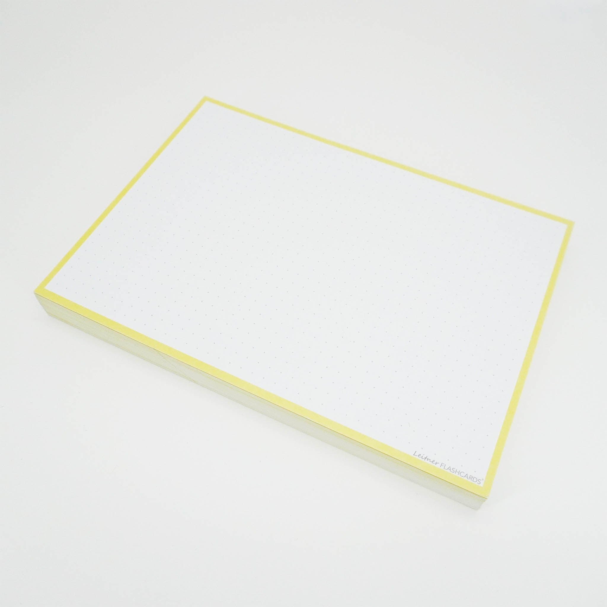 Leitner Flashcards A5 Pastel Dotted yellow 2