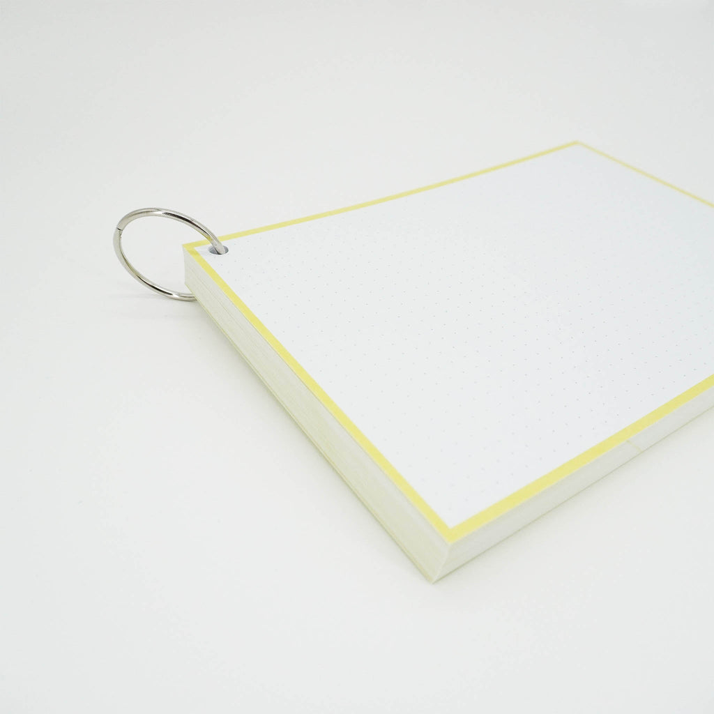 Leitner Flashcards A5 Pastel Dotted yellow 4