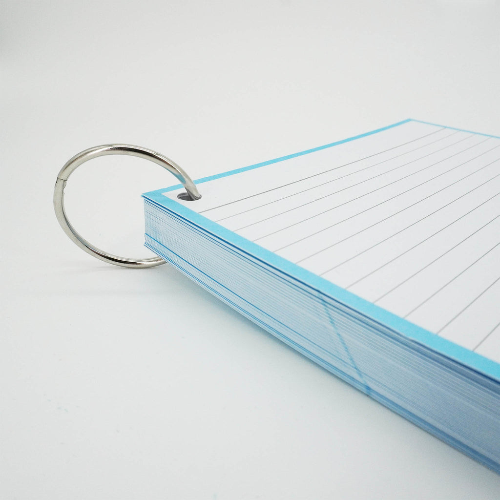Leitner Flashcards A5P Pastel Lined blue