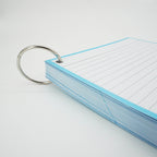 Leitner Flashcards A5P Pastel Lined blue