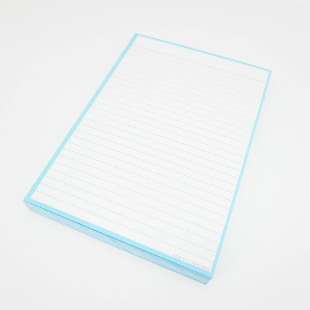Leitner Flashcards A5 Pastel Lined blue 2