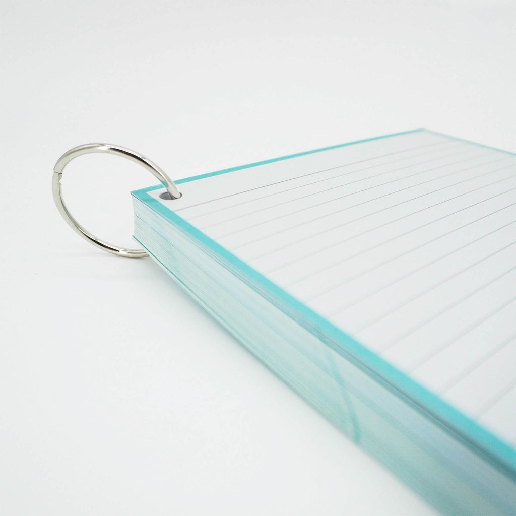 Leitner Flashcards A5P Pastel Lined green