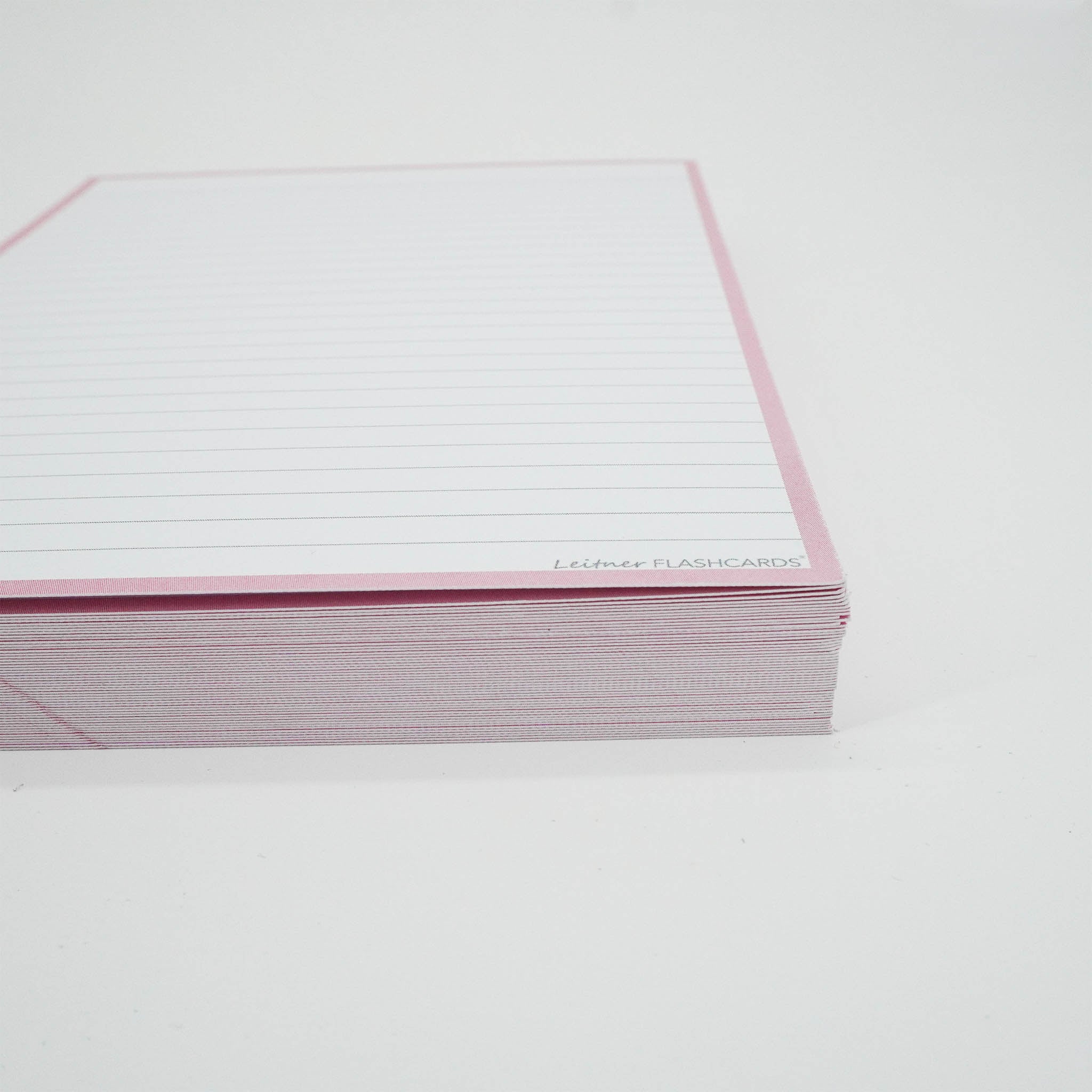 Leitner Flashcards A5P Pastel Lined pink