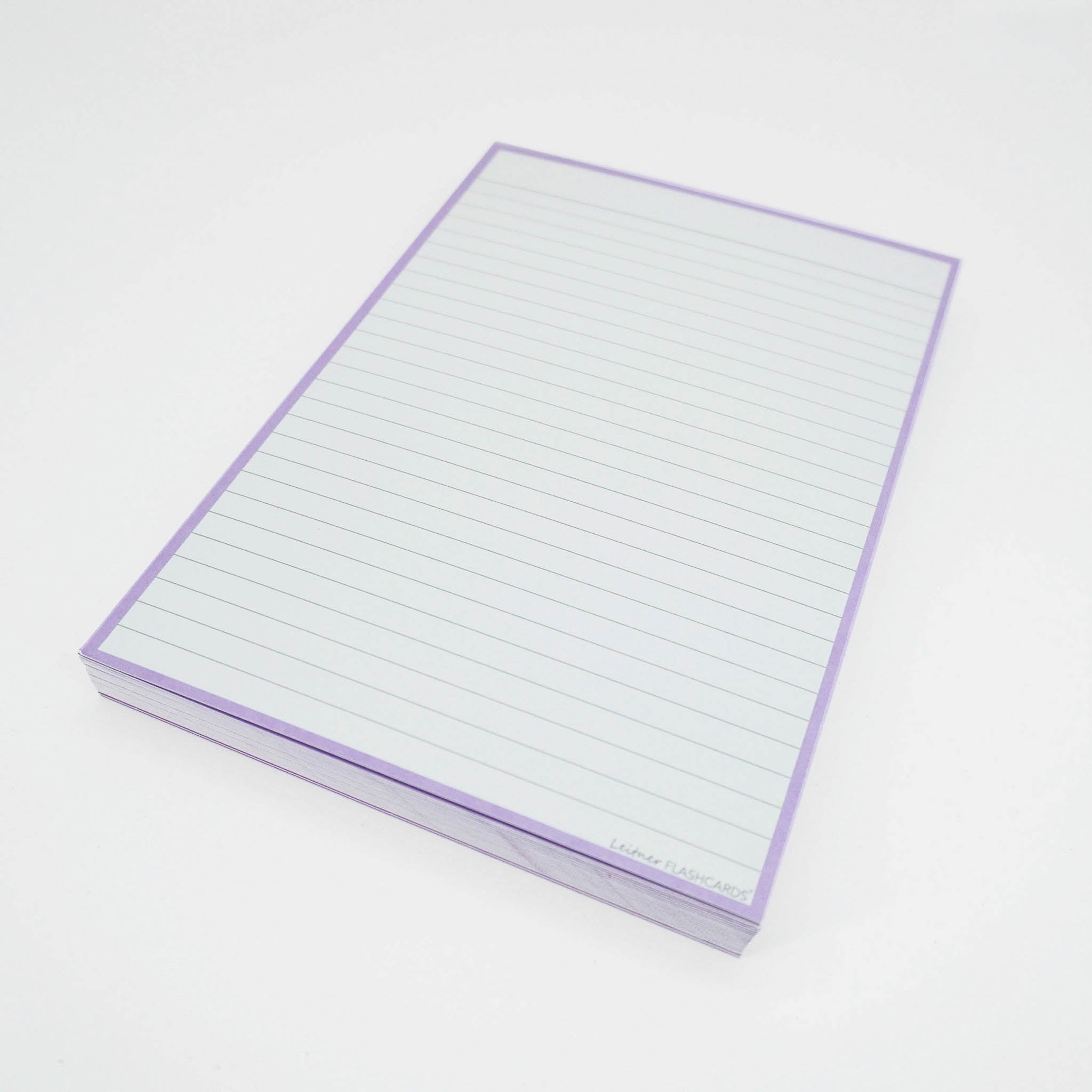 Leitner Flashcards A5 Pastel Lined purple 2